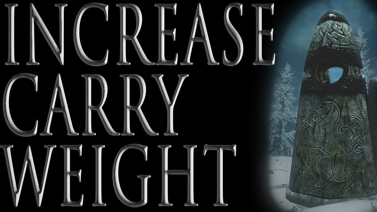 skyrim increase carry weight cheat